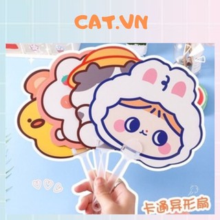 Quạt Nhựa Cầm Tay Hoạt Hình Dễ Thương