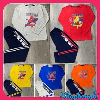 BỘ DÀI TAY BÉ TRAI SIZE ĐẠI SIÊU NHÂN HÀNG CÔNG TY CHẤT COTTON ĐẸP CO DÃN