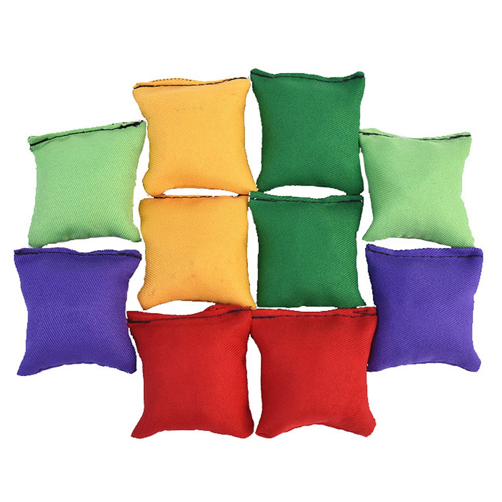 10 Pcs Toy Sandbags Bean Bags Kids Toss Game Carnival Toy Children Throwing Sandbag Ball