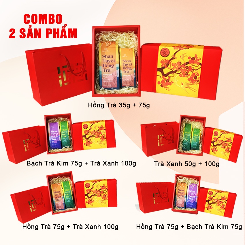Hộp chè biếu Tết PHÚ QUÝ chè shan tuyết cổ thụ Hà Giang cả năm sung túc hộp quà tết ý nghĩa sang trọng | BigBuy360 - bigbuy360.vn