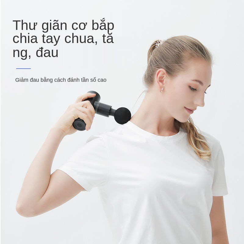 Xingfu Fascia Gun Metal Thiết bị massage thư giãn cơ bắp bằng điện tập thể dục đa chức năng Vật lý trị liệu Rung