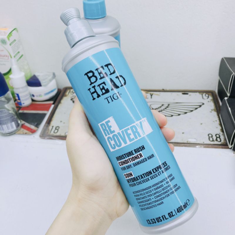 (Chính hãng) Cặp gội + xả TIGI XANH BED HEAD PHỤC HỒI ĐỘ ẨM TỨC THÌ TĂNG ĐỘ BÓNG CHO TÓC