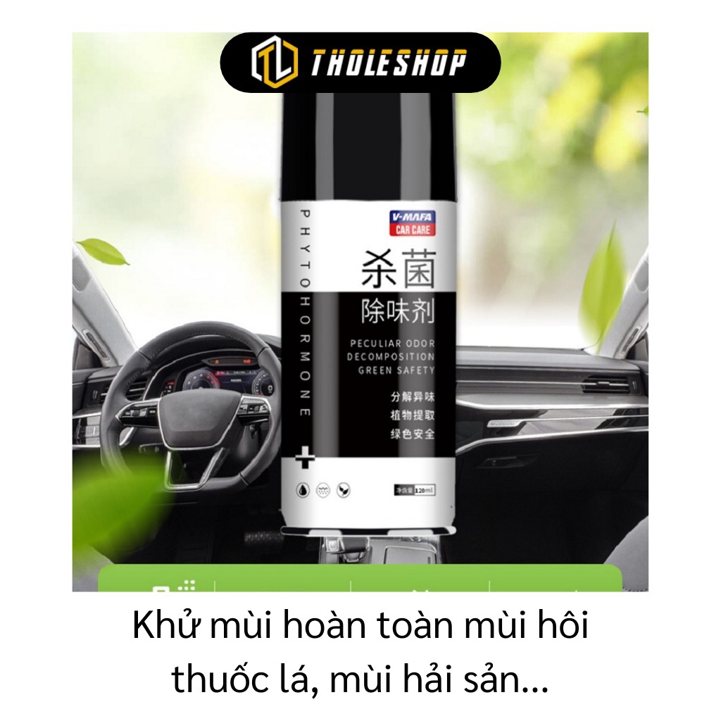 Chai xịt khử mùi xe ô tô XẢ TỒN Khử mùi xe hơi giúp không khí trong xe sạch sẽ V-MAFA 120ml 9409