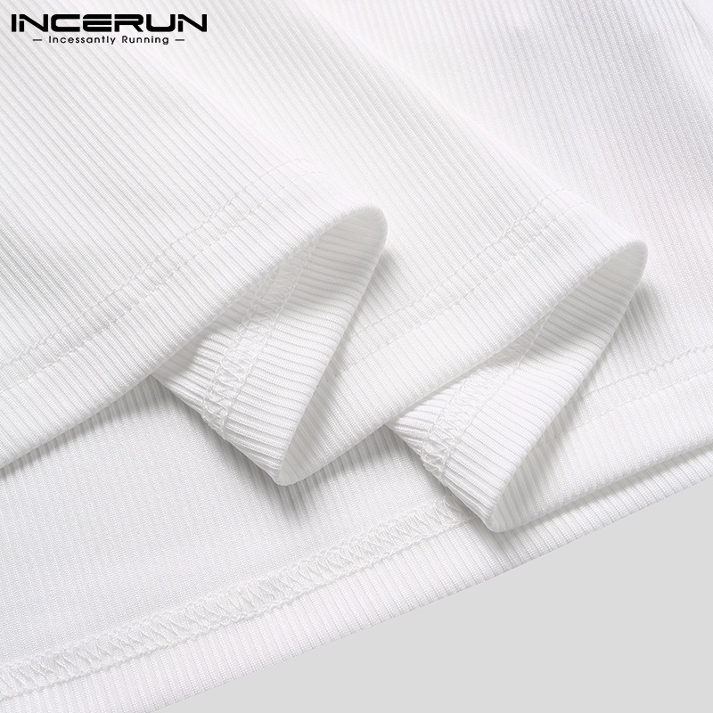 INCERUN Áo Tank Top Phối Dây Cột Thời Trang Mùa Hè Cho Nam Giới