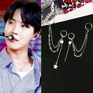 Hoa tai dáng dài mặt hình ngôi sao KPOP BTS