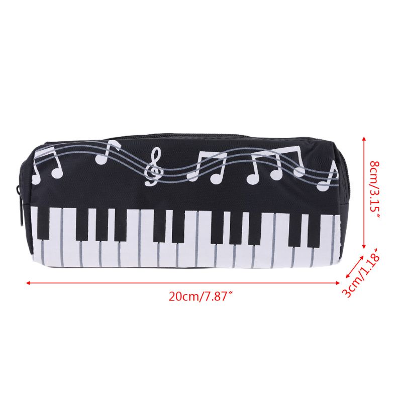 Túi Đựng Bút Hình Phím Đàn Piano Sức Chứa Lớn Tiện Dụng Cho Văn Phòng / Trường Học