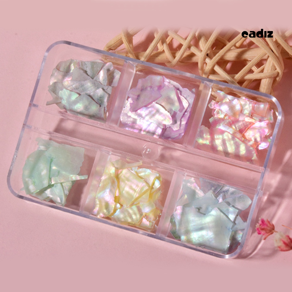 1 Hộp Phụ Kiện Vỏ Sò 3D Trang Trí Móng Tay