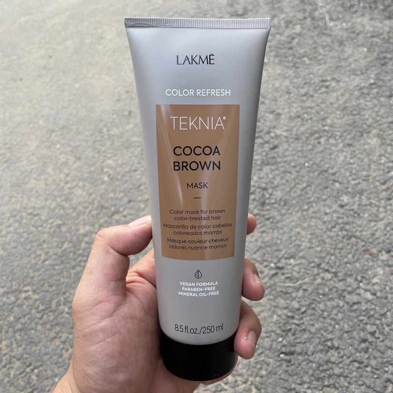 Kem ủ tóc cho tóc nhuộm nâu Lakme Teknia Cocoa Brown Treatment Refresh 250ml