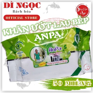 Khăn ướt lau bếp đa năng ANPA [𝐅𝐑𝐄𝐄𝐒𝐇𝐈𝐏 𝐗𝐓𝐑𝐀 NOWSHIP HCM] 🇻🇳 50 miếng kháng khuẩn khử mùi 800gr - HƯƠNG CHANH DIỆT KHUẨN