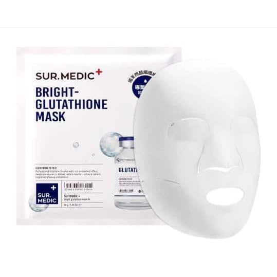 MẶT NẠ Dưỡng Trắng Da Chuyên Sâu Sur.Medic+ Bright Glutathione Mask 30g