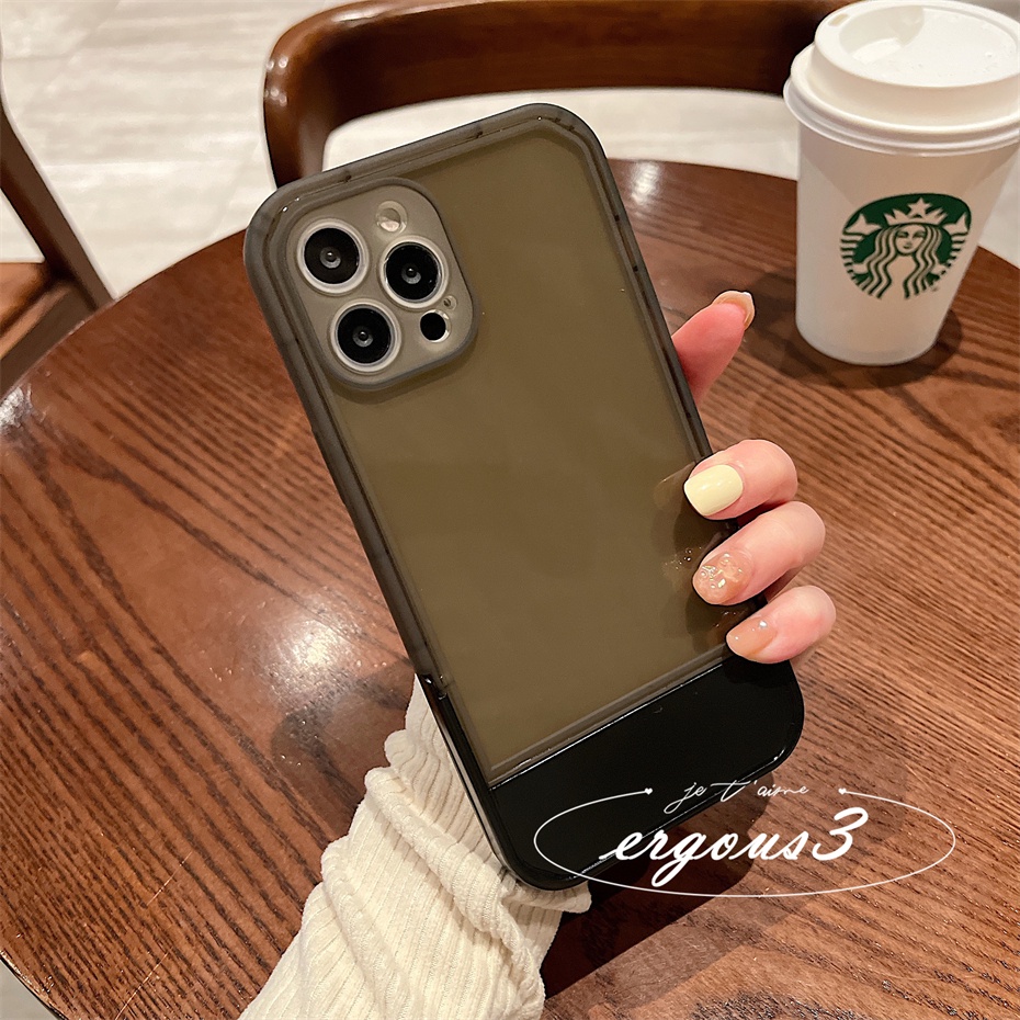 Case For iPhone 11 7 8 Plus 6 6s Plus SE 2020 Pull Camera Lens Colorful Clear Phone Anti-fall Soft Protective Cover