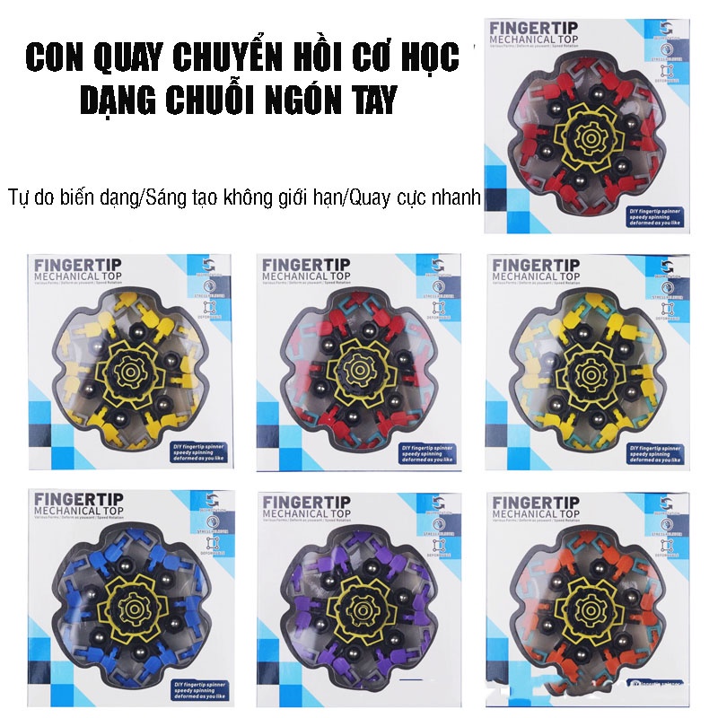 Đồ chơi trẻ em con quay spinner có hộp đựng giúp bé trai bé gái phát triển trí tuệ tư duy, khả năng sáng tạo