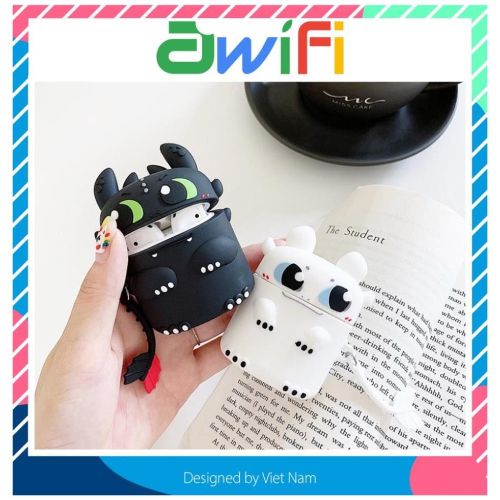 Vỏ bảo vệ bao đựng tai nghe airpod 1/2 bluetooth i12 i12 tws - Awifi Case E1-1