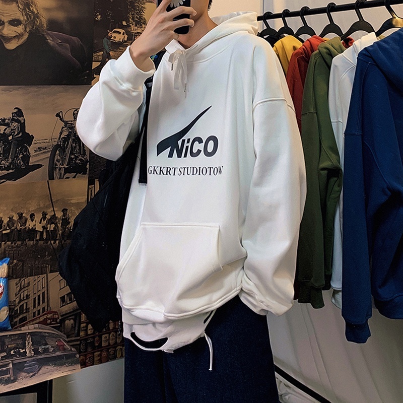 Áo khoác hoodie cặp đôi unisex nam nữ local brand hàn quốc NICO nỉ ngoại bông dày ulzzang cute zip chống nắng