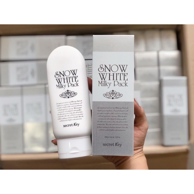 Kem tắm trắng body và mặt Snow White Milky Pack 200ml. | BigBuy360 - bigbuy360.vn