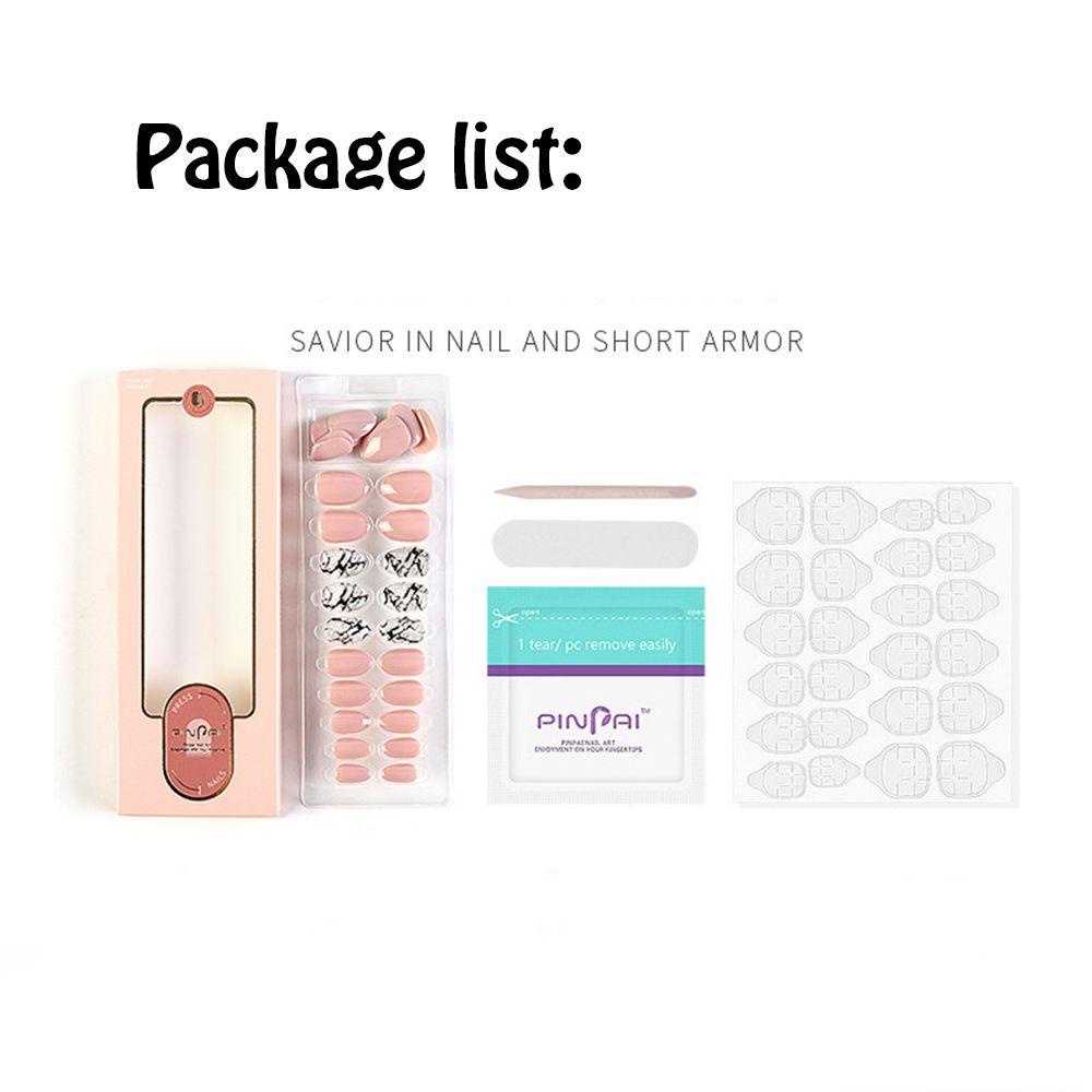DIACHAVN Set 24 Móng Tay Giả Có Thể Tái Sử Dụng