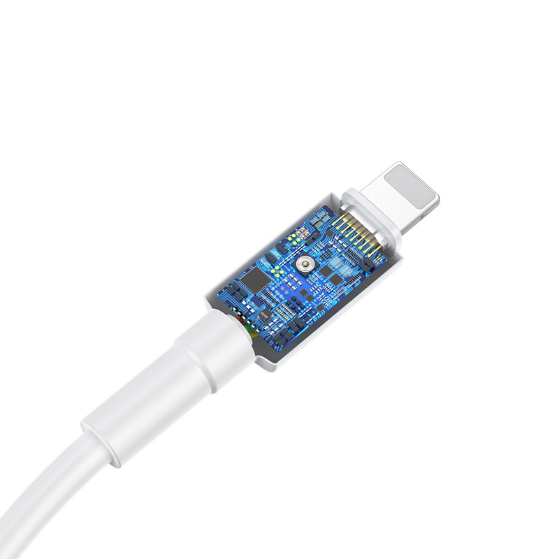 Dây sạc iphone Baseus mini white sạc nhanh 2.4A cáp sạc truyền dữ liệu cho ipad/iphone/6/7/8/x/xs/xsmax/11/11pro....