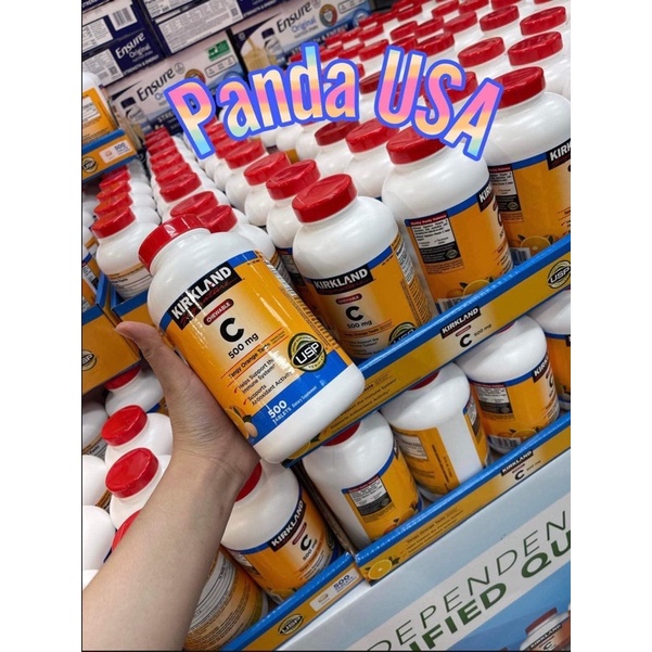 Kirkland Chewable C 500mg – viên uống bổ sung vitamin C của Mỹ, được sản xuất bởi thương hiệu Kirkland