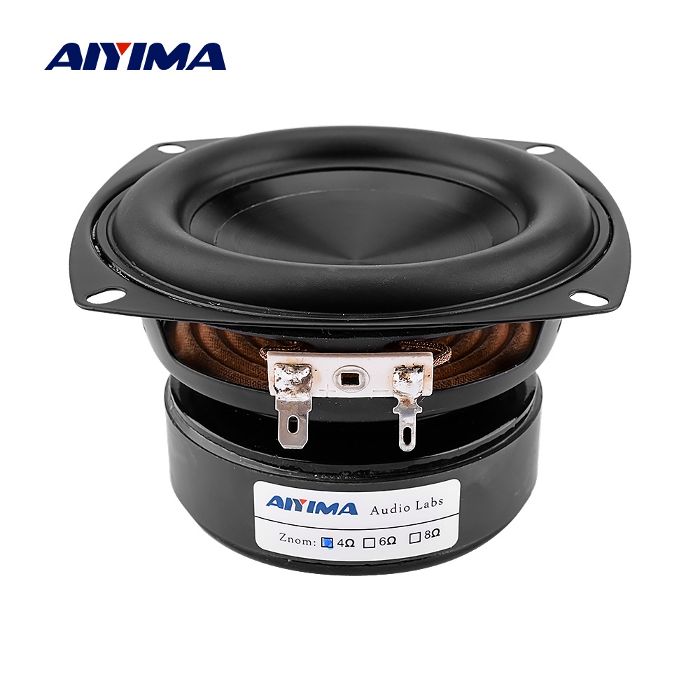 AIYIMA 1 Cái 4 Inch Loa Loa Loa Loa Lái Xe Hifi 4 8 Ohm 100W Loa Âm Thanh Bass Loa Siêu Trầm Chống T