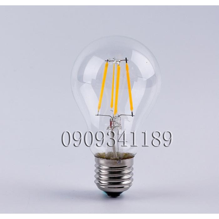 Bóng đèn led giá sợi tóc trang trí EDISON A60