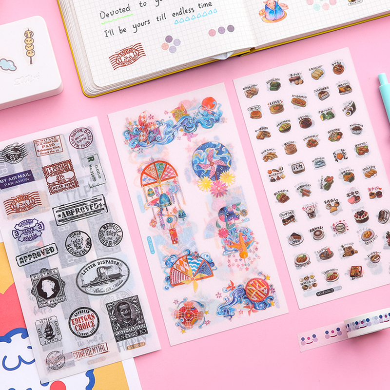 3 Miếng Dán Washi Tape Trang Trí Tuyệt Đẹp