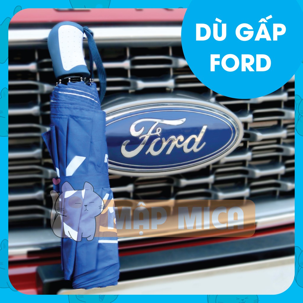 (HÀNG SẴN GIAO NGAY) Ô Dù Gấp FORD - Vải Che Nắng, Mưa