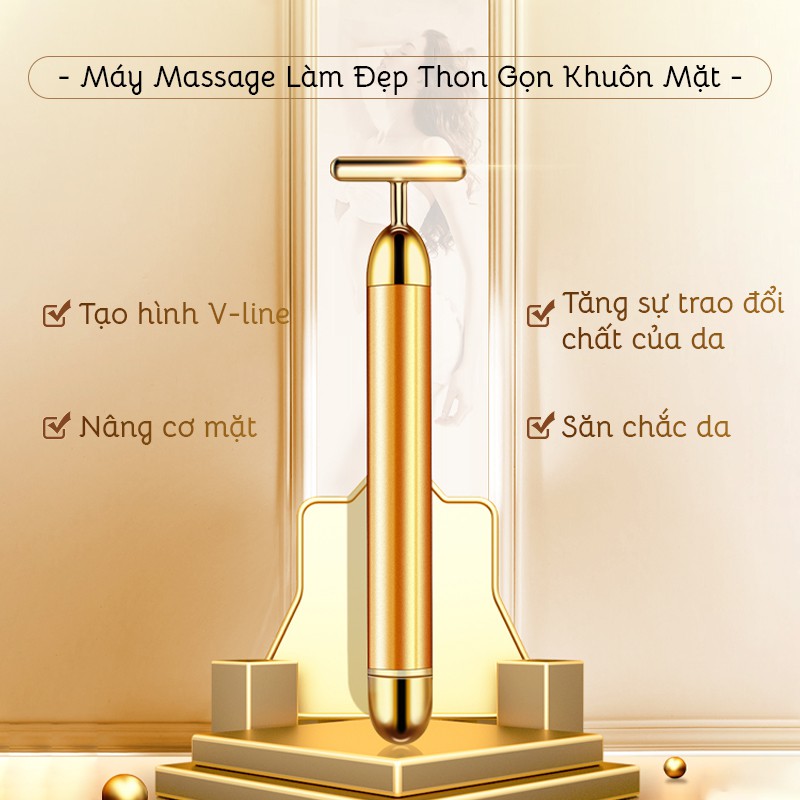 Máy massage cầm tay mini Wikileaks WL-1503 làm thon gọn khuôn mặt, tạo hình V-line, massage bằng phương thức rung B08