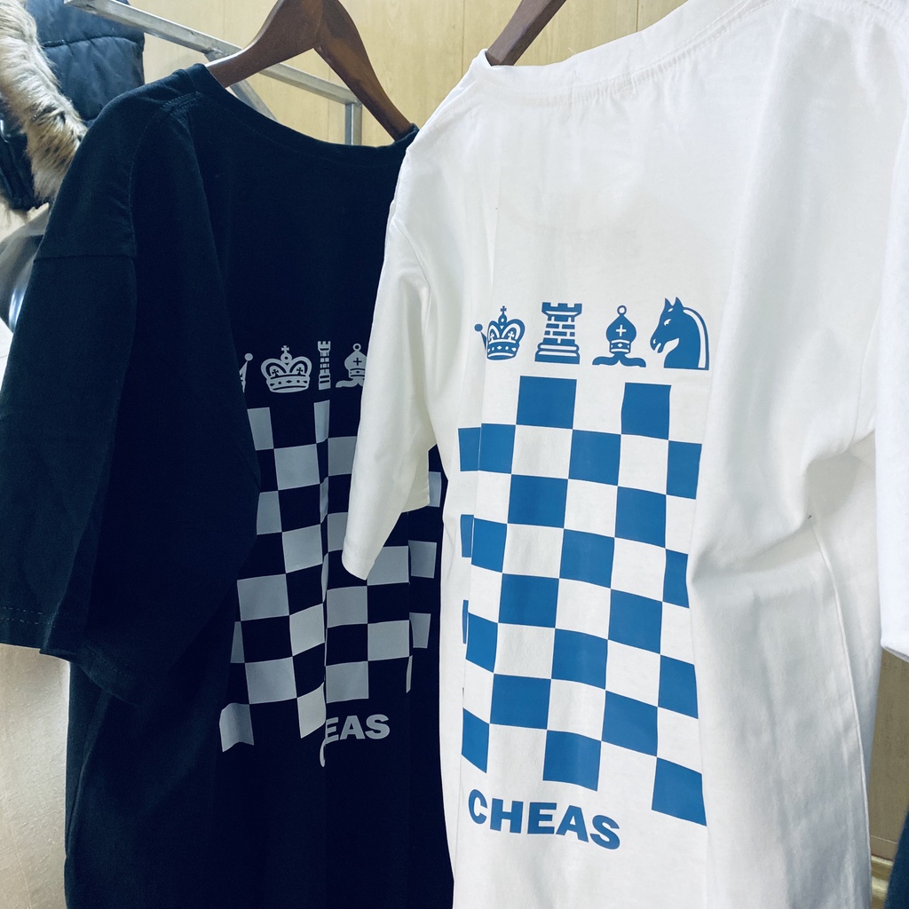 ÁoThun Nam Nữ Hình Bàn Cờ Vua Chât Cotton 4 Chiều Xịn ,Áo Phông Unisex XC 055 aothun.teeshirt