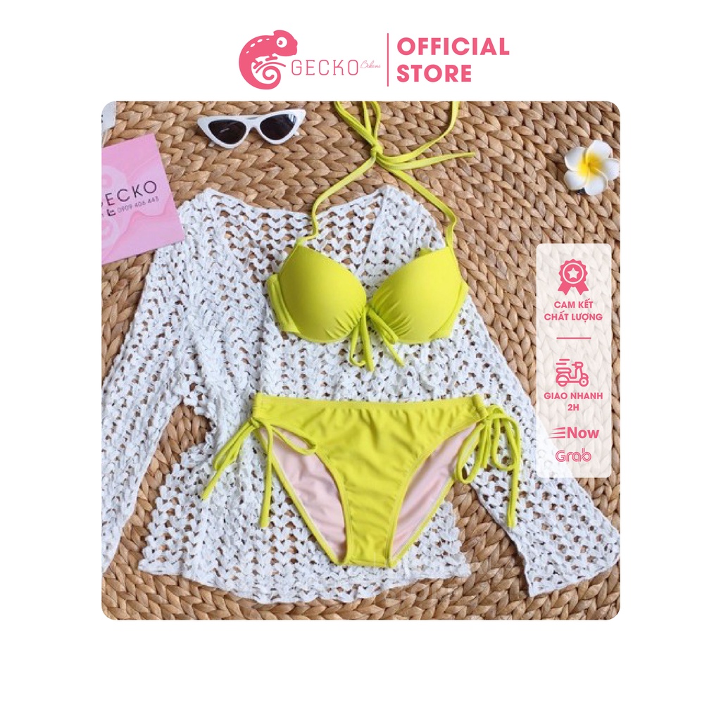 Bikini Đồ Bơi 2 Mảnh Áo Gọng Nơ Đệm Dày GK0209 (Ảnh Thật)