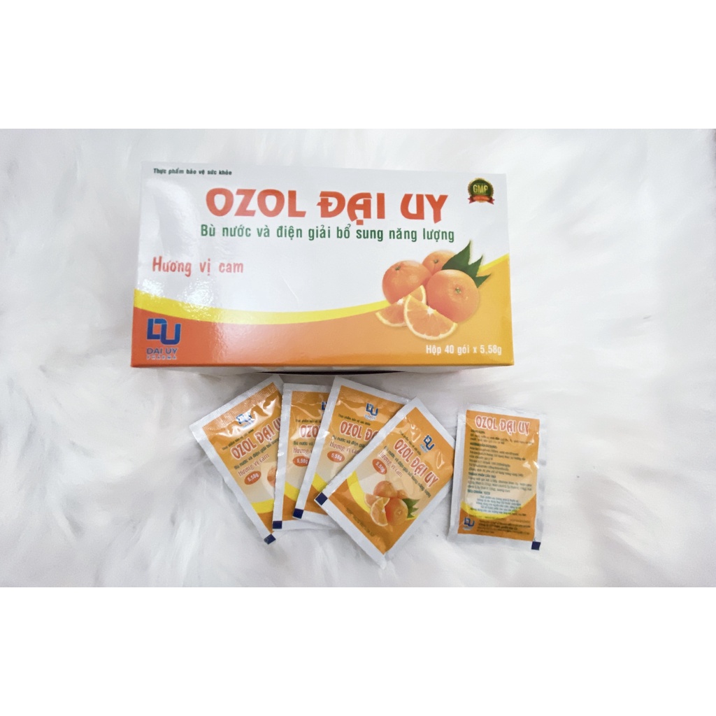 Ozon Đại Uy Bù Nước và Diện Giải Cam Hộp 40 Góix5,58G