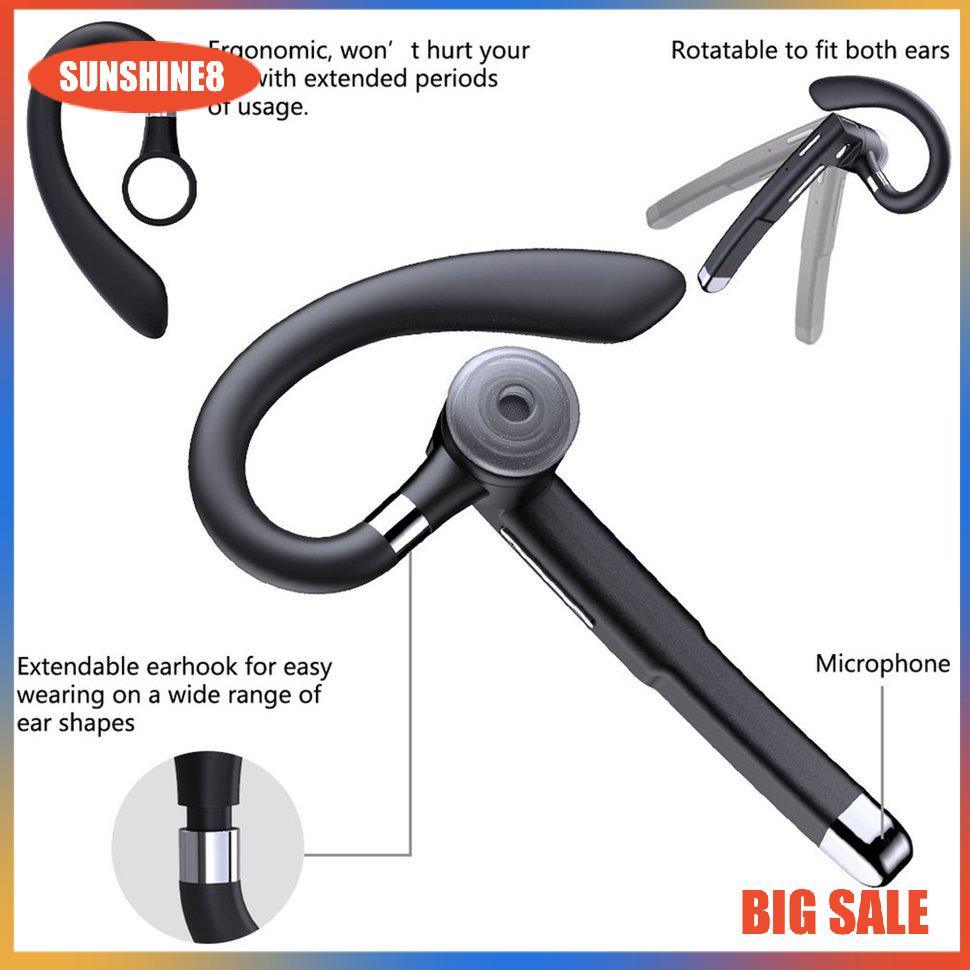 【SUN】YYK-520 Headset Business Digital Display Hanging Ear Waterproof Headset