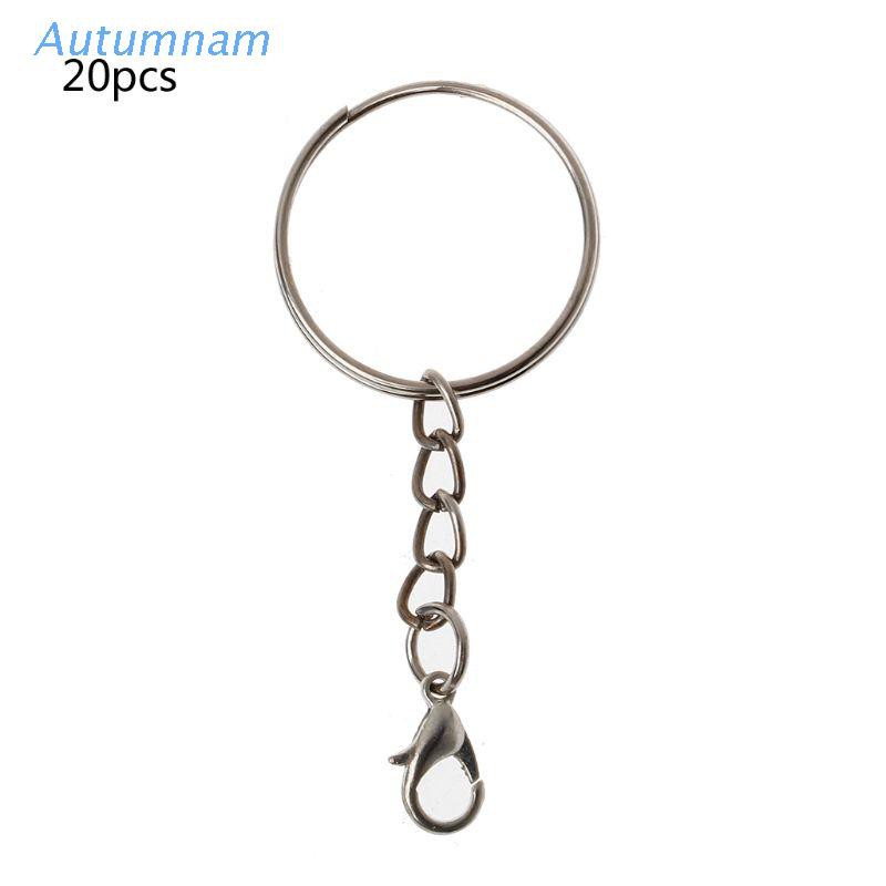 Set 20 Móc Khóa Tôm Hùm Bằng Kim Loại Làm Trang Sức Tiện Dụng