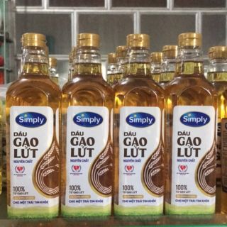 (Mới) Dầu gạo lứt  Simply 1L