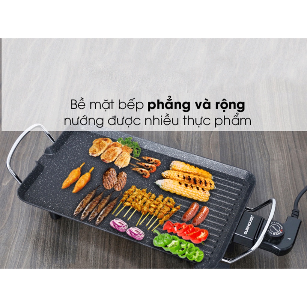 Bếp nướng điện không khói  Freeship  bếp nướng BBQ loại Sunhose SHD4607