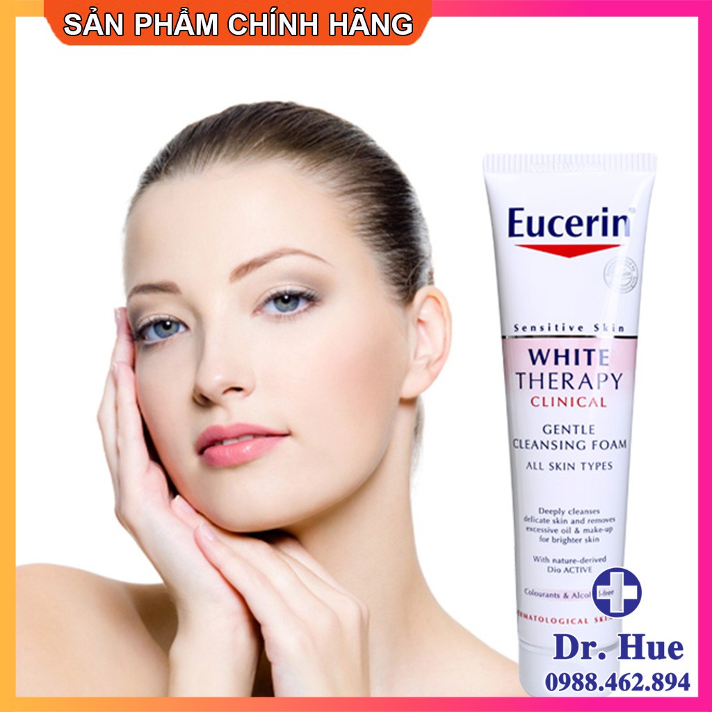 [CHÍNH HÃNG]  Sữa Rửa Mặt Eucerin WHITE THERAPY Clinical Gentle Cleansing Foam 150g