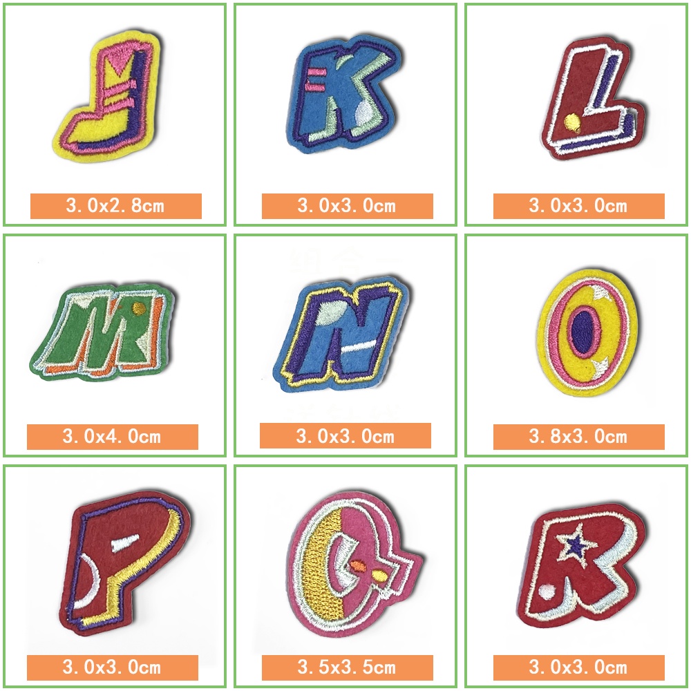 Set 26 Chữ Cái Tiếng Anh Dán Trang Trí Nhiều Màu Sắc