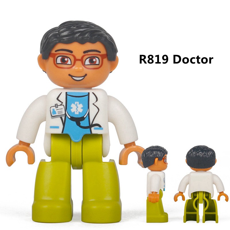 Bộ Đồ Chơi Lắp Ráp Mô Hình Thành Viên Gia Đình / Bác Sĩ / Bác Sĩ / Công Viên Cho Bé