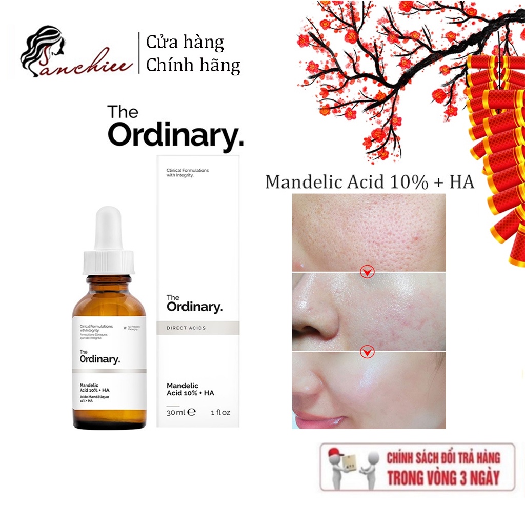 Serum the Ordinary Mandelic Acid 10% + HA. tinh chất tẩy tế bào chết, làm sáng dành cho da nhạy cảm