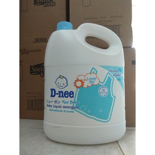 Dung dịch giặt xả quần áo em bé Dnee 3000ml (màu xanh)