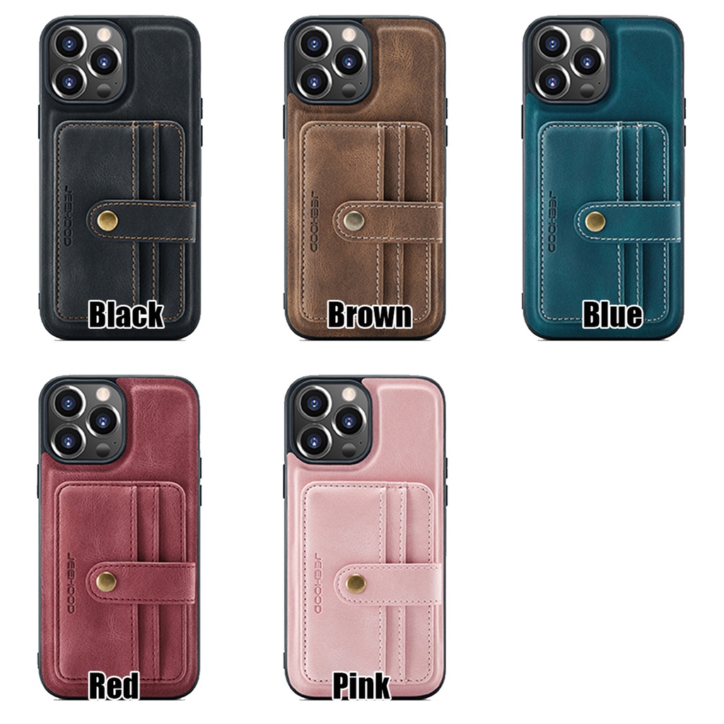 Ốp Điện Thoại Da Kèm Ví 2 Trong 1 Cho iPhone 13 Pro Max Mini Giá Đỡ
