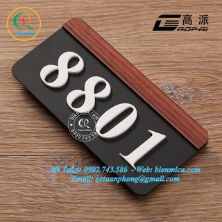 Biển Số Phòng Khách Sạn ( Số Nổi) - Biển Số Phòng Nhà Nghỉ - Số Phòng chung cư cao cấp