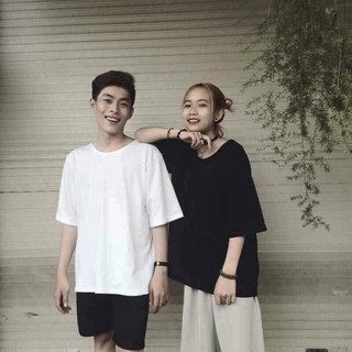 Áo thun trơn tay lỡ