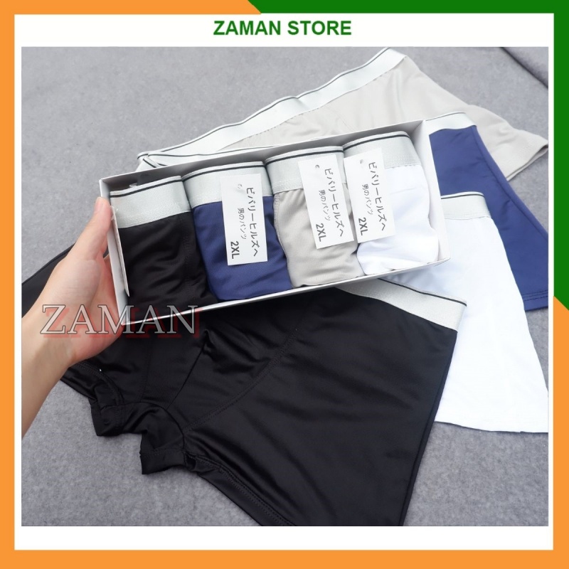 Quần sịp nam boxer, quần lót nam thun lạnh co giãn thông thoáng không tạo mùi hôi khi mặc cả ngày - ZAMAN