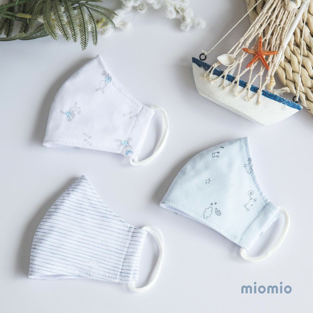 Miomio. Khẩu trang vải cho bé (set 3 cái)