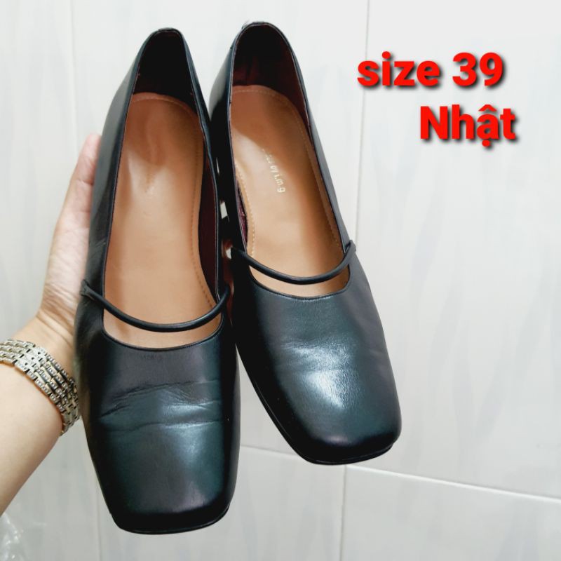 giày công sở nhật da thật size 38.5