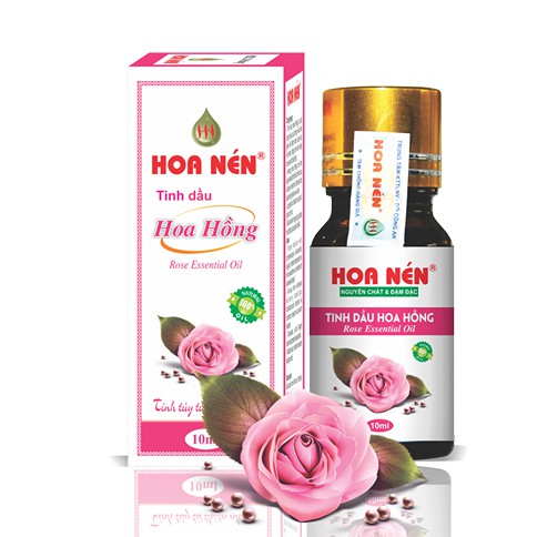 ✅ [CHÍNH HÃNG] TINH DẦU HOA HỒNG 10ML HOA NÉN