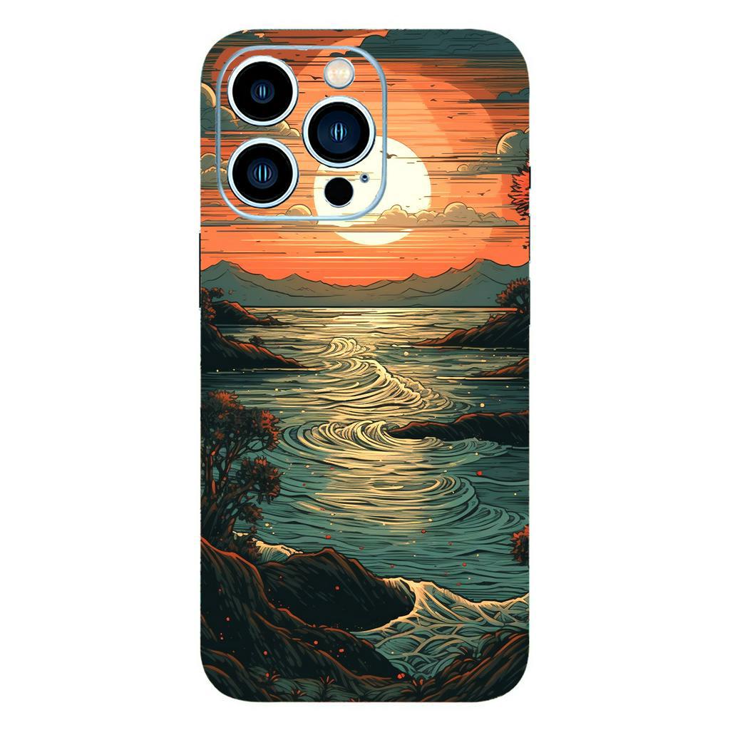 Tấm dán Skin Mặt Sau Phong Cảnh MS01 FULL VIỀN 14 pro max , 13 pro max , 12 pro max , 11 pro max , xs max - FukiShop