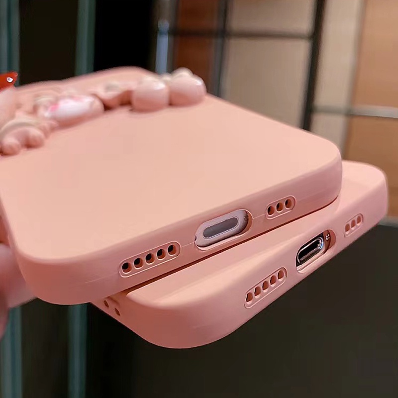 Ốp điện thoại gắn hoa màu hồng cho iPhone 13 12 11 PMax 13 12 pro 13 12M X Xs Max XR 7 8 Plus | BigBuy360 - bigbuy360.vn