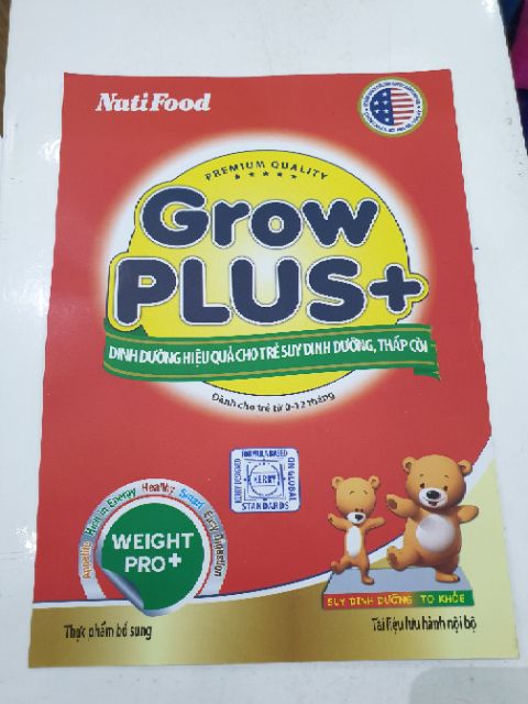 SỮA NUTI GROWPLUS ĐỎ MẪU MỚI LON 780G