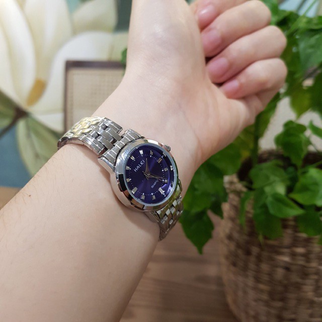 Đồng Hồ Cặp Nam Nữ Halei Máy Nhật Chính Hãng Chống Nước Tuyệt Đối Mặt Tròn Kim Loại Thép Không Gỉ Mạ Chống Bay Màu HL502 | BigBuy360 - bigbuy360.vn
